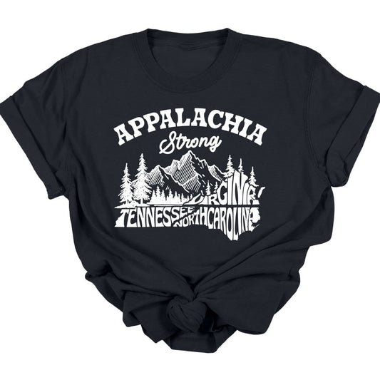 APPALACHIA STRONG *WHITE TEXT VA TN & NC*