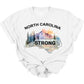 NORTH CAROLINA STRONG *BOLD BLACK TEXT W/ WATERCOLOR BACKGROUND*