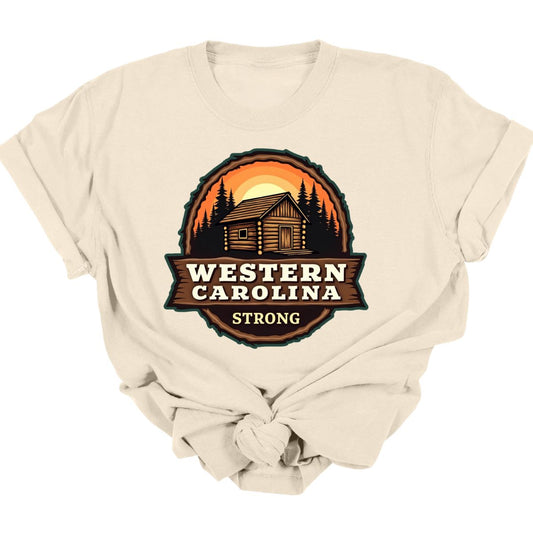 WESTERN CAROLINA STRONG *CABIN BACKGROUND*