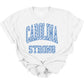 CAROLINA STRONG *SHORT SLEEVE/STACKED BLUE FLORAL*