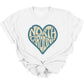 NORTH CAROLINA HEART *GREEN BACKGROUND W/ TAN TEXT*