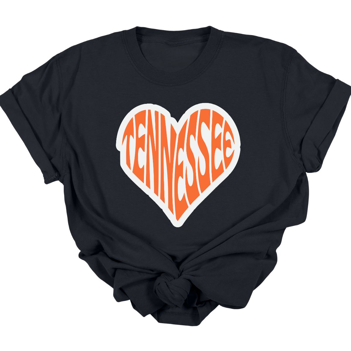 TENNESSEE HEART *ORANGE TEXT*